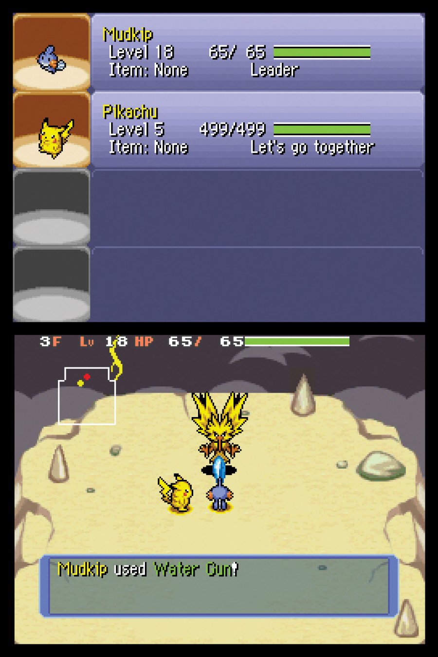 Pokémon Mystery Dungeon: Blue Rescue Team Screenshot