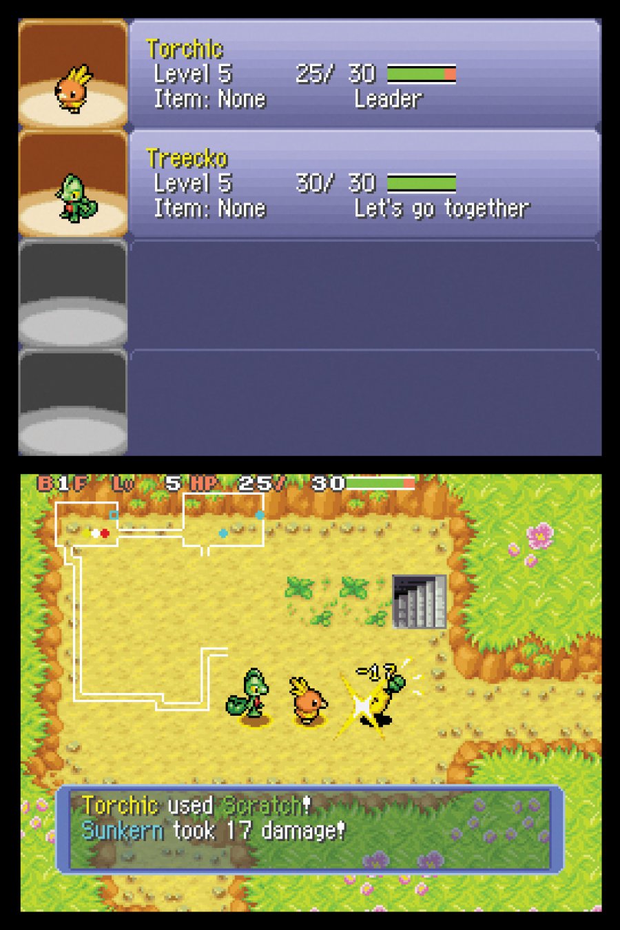 Pokémon Mystery Dungeon: Blue Rescue Team Screenshot