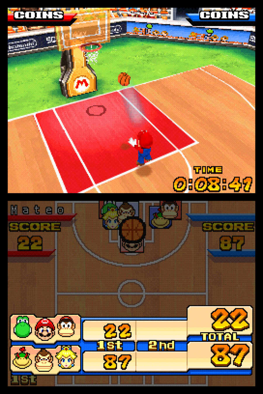 Mario Hoops 3 on 3 Screenshot