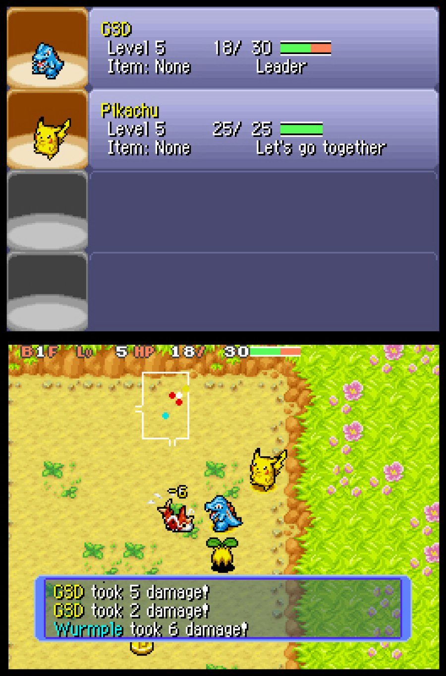 Pokémon Mystery Dungeon: Blue Rescue Team Screenshot