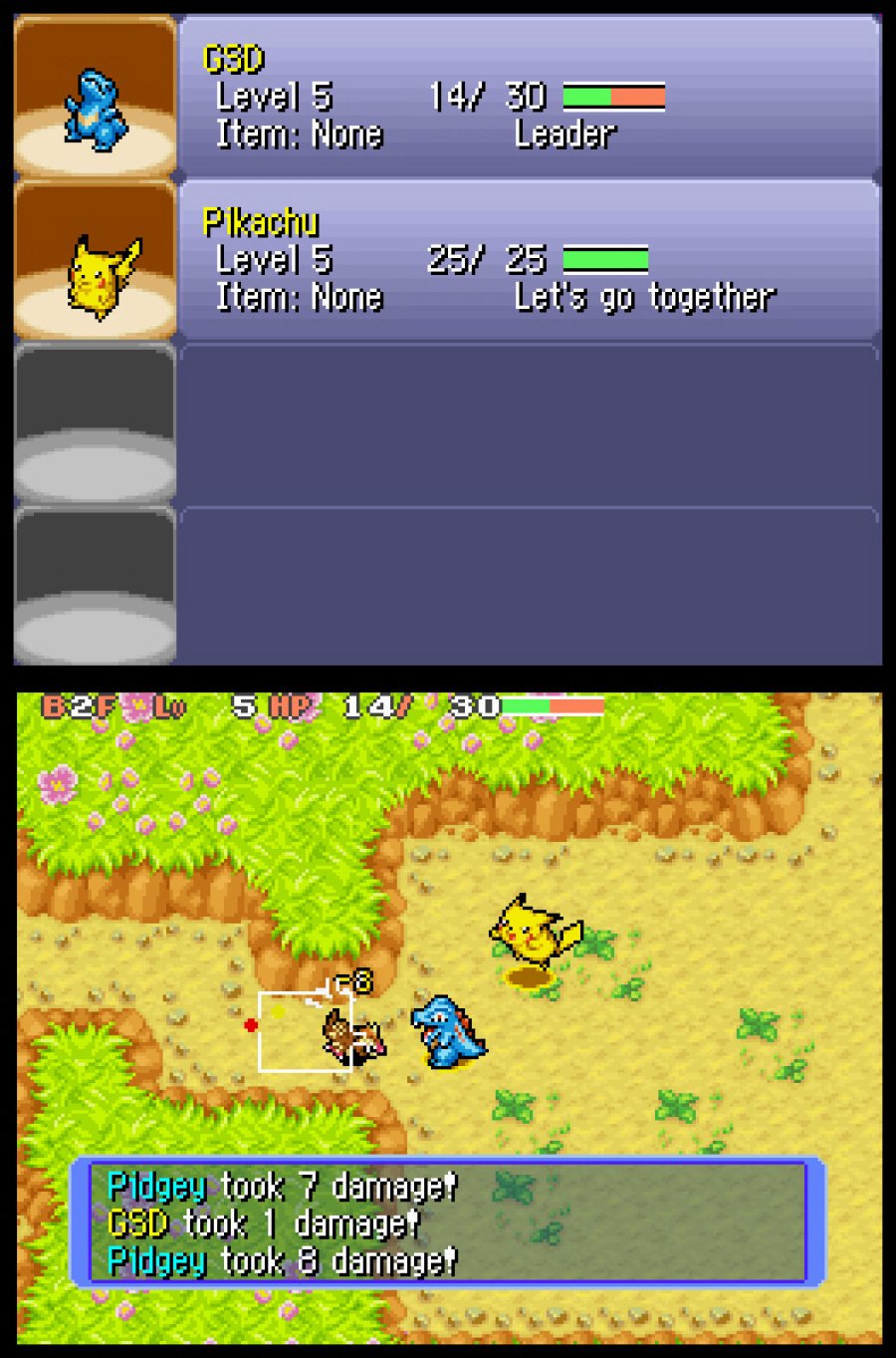 Pokémon Mystery Dungeon: Blue Rescue Team Screenshot