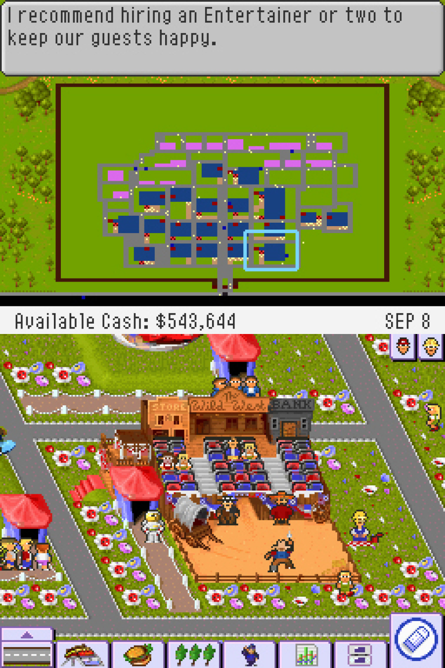 Theme Park DS Screenshot