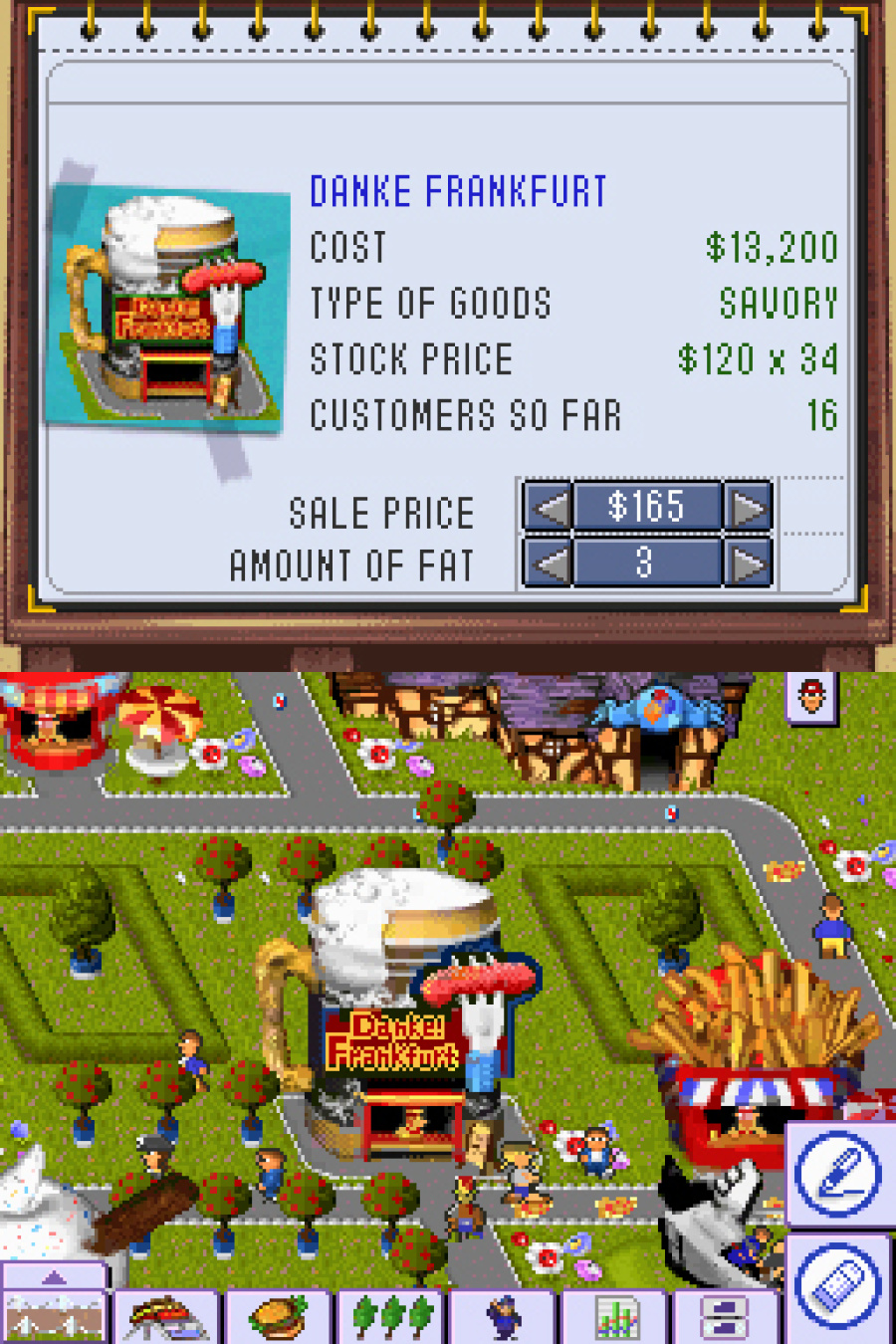 Theme Park DS Screenshot