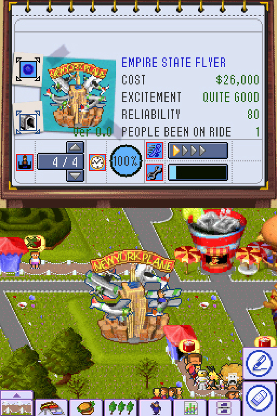 Theme Park DS Screenshot