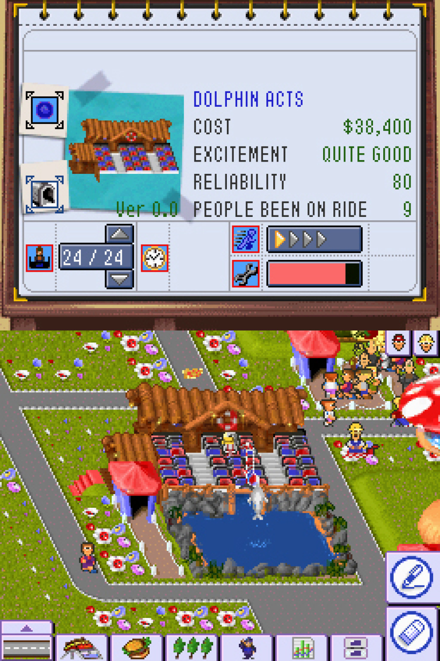 Theme Park DS Screenshot