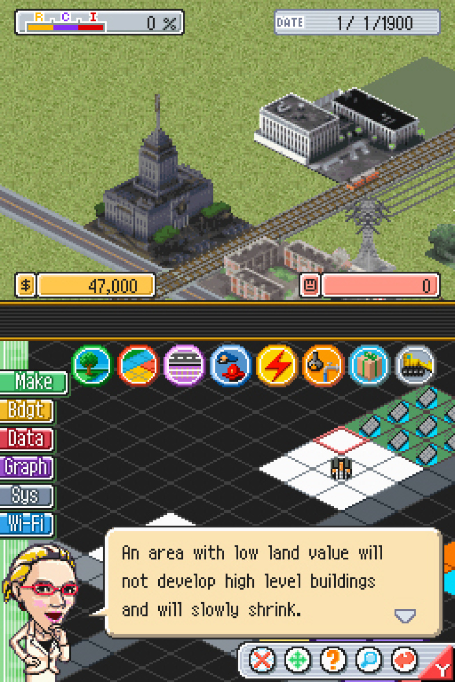 SimCity DS Screenshot