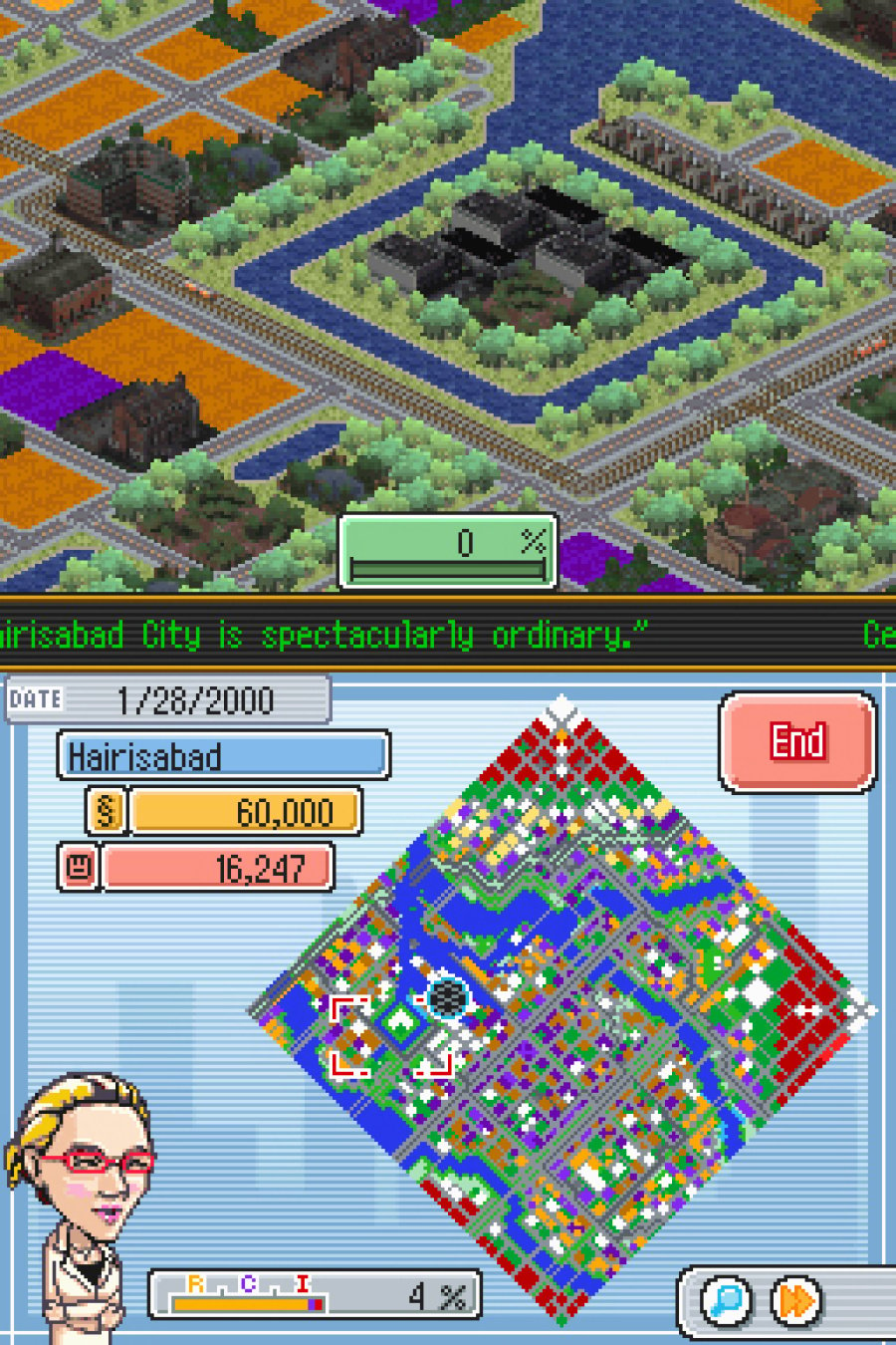 SimCity DS Screenshot