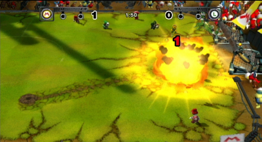 Mario Strikers Charged Screenshot