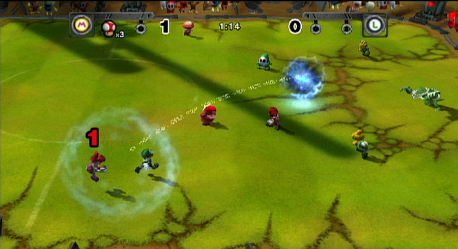 Mario Strikers Charged Screenshot