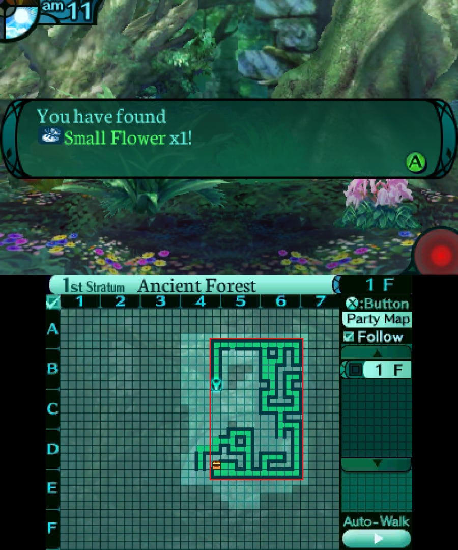 Etrian Odyssey 2 Untold: The Fafnir Knight Screenshot