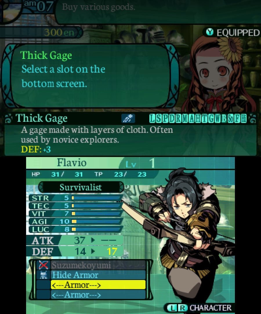 Etrian Odyssey 2 Untold: The Fafnir Knight Screenshot