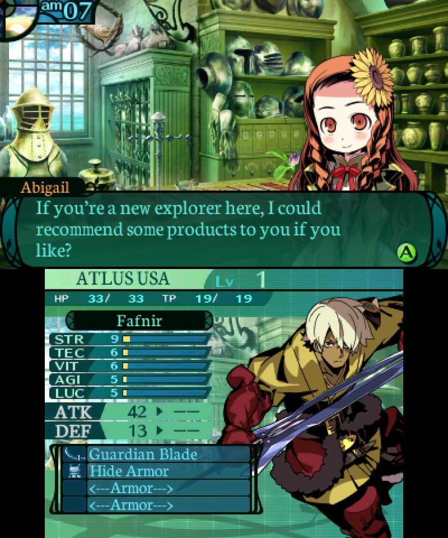 Etrian Odyssey 2 Untold: The Fafnir Knight Screenshot