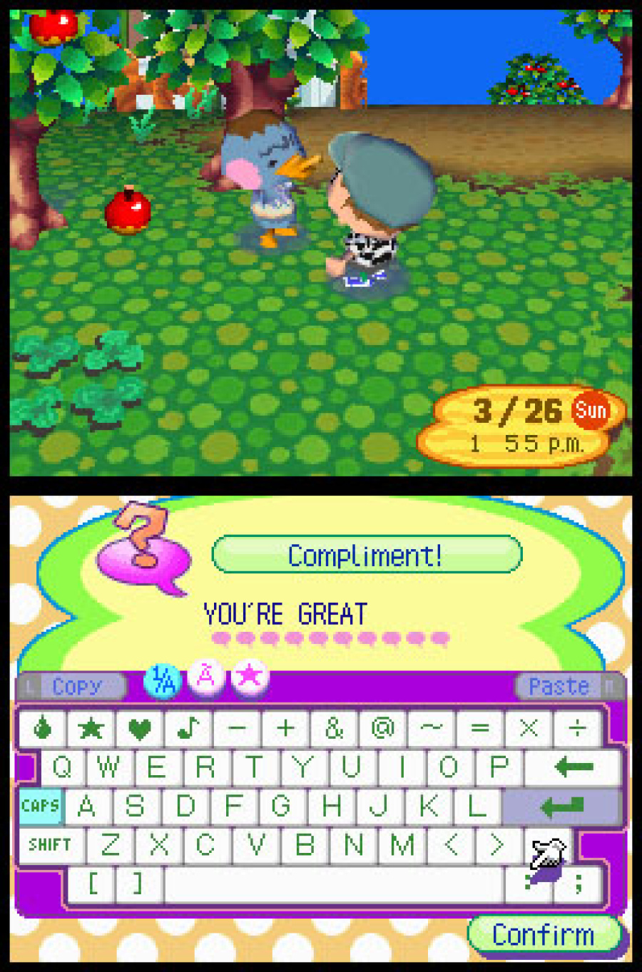 Animal Crossing: Wild World Screenshot