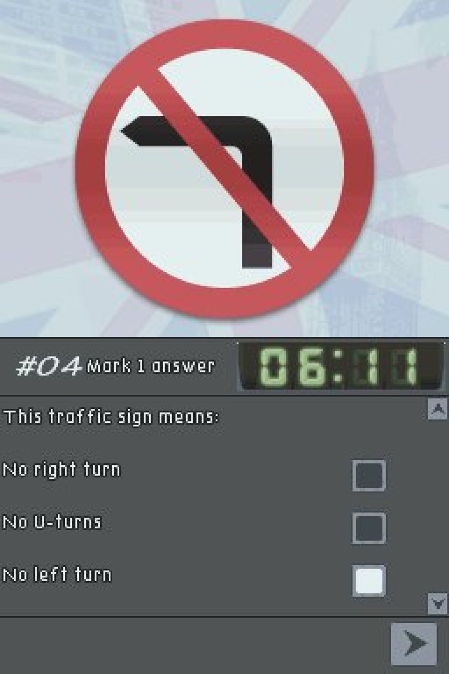 Driving Theory Training Screenshot